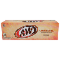 A&W Cream Soda - 12 Fluid Ounce - 12 Count