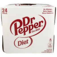 Dr Pepper Diet - 12 Fluid Ounce - 24 Count