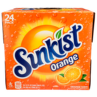 Sunkist Orange Soda - 12 Fluid Ounce - 24 Count