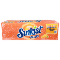 Sunkist Orange Soda - 12 Fluid Ounce - 12 Count