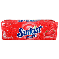 Sunkist Strawberry Soda - 12 Fluid Ounce - 12 Count