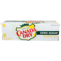 Canada Dry Zero Sugar Diet Ginger Ale - 12 Fluid Ounce - 12 Count
