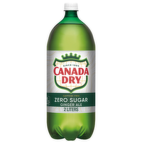 Canada Dry Zero Sugar Ginger Ale Soda - 2 Liter