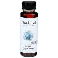 MĂDHAVA Organic Amber Agave Raw - 11.75 Ounce