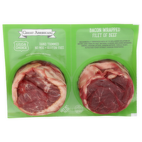 Great American Hand Trimmed Bacon Wrapped Filet Of Beef - 5 Ounce