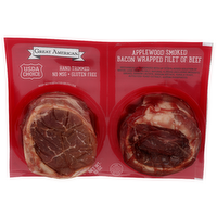 Great American Hand Trimmed Bacon Wrapped Filet Of Beef - 5 Ounce