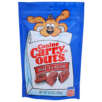 Canine Carry Outs Beef Dog Snacks - 4.5 Ounce