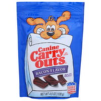 Canine Carry Outs Bacon Flavor Dog Snacks - 4.5 Ounce