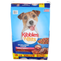 Kibbles 'N Bits Bacon & Steak Flavor 'n For Dogs Of All Sizes - 16 Pound
