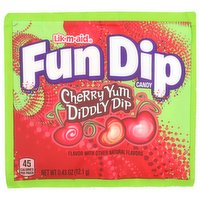 Lik-M-Aid Cherry Yum Diddly Dip Fun Candy - 0.43 Ounce