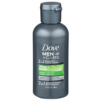 Dove Fresh + Clean 1 Shampoo + Conditioner Men +care - 3 Fluid Ounce