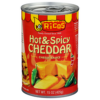 Ricos Hot & Spicy Cheddar Cheese Sauce - 15 Ounce