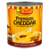 Ricos Premium Cheddar Aged Cheese Sauce - 107 Ounce