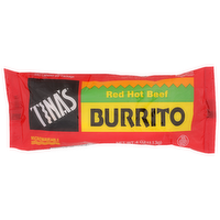 Tina's Red Hot Beef Burrito - 4 Ounce