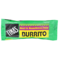 Tina's Beef & Beangreen Chili Burrito - 4 Ounce