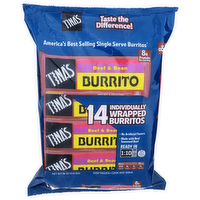 Tina's Beef & Bean Burrito - 4 Ounce - 14 Count