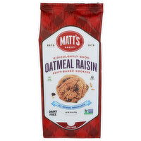 MATT's Bakery Oatmeal Raisin Soft Baked Cookies Cookie - 10.5 Ounce