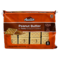 Austin Peanut Butter Toasty Sandwich Crackers - 1.375 Ounce - 8 Count