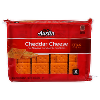 Austin Cheddar Cheese On Sandwich Crackers - 1.375 Ounce - 8 Count
