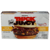 BRADSHAW RANCH Bacon Cheddar Thick n Juicy Ground Beef Patties - 5.333 Ounce - 6 Count