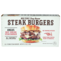 Holten's Chop House Steak Burgers - 5.333 Ounce - 6 Count