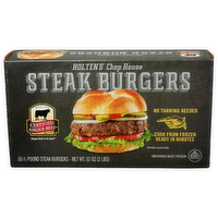 Holten's Chop House Steak Burgers - 5.333 Ounce - 6 Count