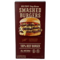 CHOP HOUSE BY HOLTEN Beef Ground Pattie - 4 Ounce - 8 Count