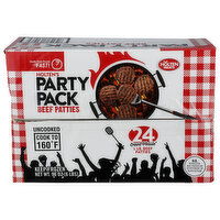 HOLTEN MEATS Seasoned Beef Party Pack Ground Patties - 4 Ounce - 24 Count