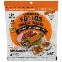 Folios Cheddar - 1.5 Ounce - 4 Count