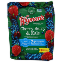 Wyman's Strawberries, Dark Sweet Cherries, Wild Blueberries & Kale Cherry Berry & Kale - 3 Pound
