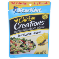 Starkist Chicken Creations Zesty Lemon Pepper Premium White In Sauce - 2.6 Ounce