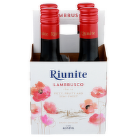Riunite Lambrusco Red Wine - 187 ml - 4 Count