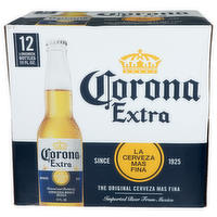 Corona Extra La Cerveza Mas Fina - 12 Fluid Ounce - 12 Count