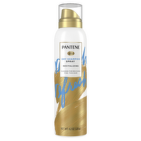 Pantene Dry Shampoo Spray, Volumizing And Cleansing With Vitamin B5, For Fine, Thin Color Treated Hair, Pro-V Refresh - 4.2 Ounce