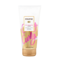 Pantene Curl Reshaping Lotion, Moisturizing For Curly Hair, Hydrates And Defines Curls With Pro-Vitamin B5 - 6 Ounce