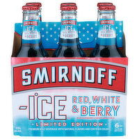 Smirnoff Ice Red, White & Berry Malt Beverage - 11.2 Fluid Ounce - 6 Count