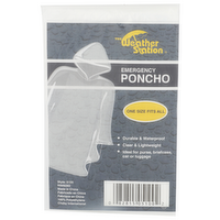 The Weather Station Emergency Poncho - 1 Each
