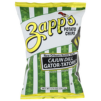 ZAPP's Cajun Dill Gator-Tators New Orleans Kettle Style Potato Chips - 4.75 Ounce