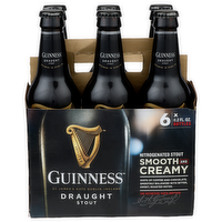 Guinness Smooth And Creamy Nitrogenated Stout Draught - 11.2 Fluid Ounce - 6 Count
