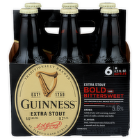 Guinness Bold And Bittersweet Extra Stout - 11.2 Fluid Ounce - 6 Count