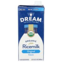 Sunrich Naturals Rice Plant-Based Organic Classic Ricemilk 12 Dream Beverage Original - 32 Fluid Ounce