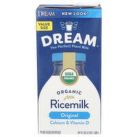Dream Rice Plant-Based Beverage Enriched Original Og - 64 Fluid Ounce