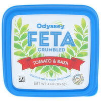 ODYSSEY Feta Tomato Basil Crumbled Cup - 4 Ounce