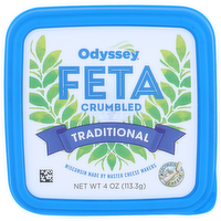 ODYSSEY Traditional Crumbled Feta - 4 Ounce