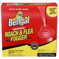 Bengal Concentrated Roach & Flea Fogger - 2.7 Ounce - 3 Count