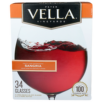 Peter Vella Vineyards Sangria Grape Wine - 0.147 Liter - 34 Count