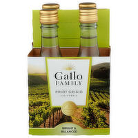 Gallo Family Pinot Grigio Wine - 187.5 ml - 4 Count