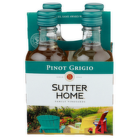 Sutter Home Pinot Grigio Wine - 187 ml - 4 Count