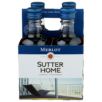 Sutter Home Merlot Wine - 187 ml - 4 Count