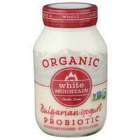 White Mountain Plain Traditional Bulgarian Yogurt, Whole Milk Organic - 32 Fluid Ounce
